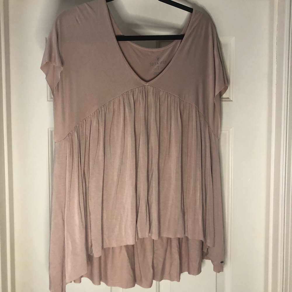 Basic Pink Peplum Top